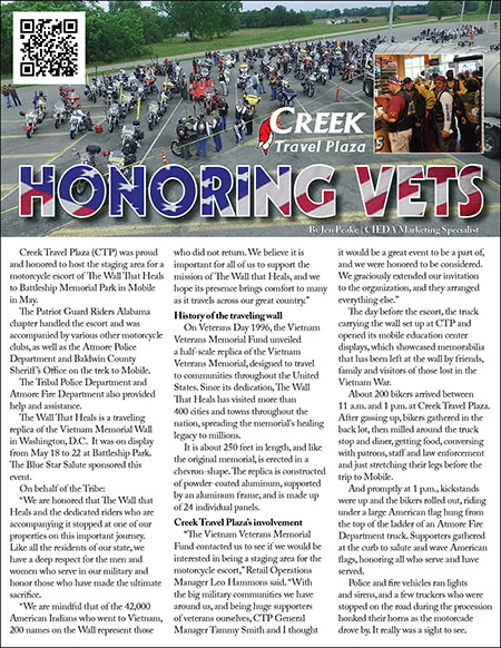 Small picture of an article titled: Honoring Vets