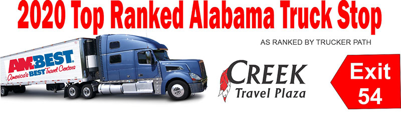 Creek Travel Plaza Named a Top Alabama Truck Stop